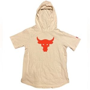 UNDER Armour Project Rock short sleeve hoodie Size YXL